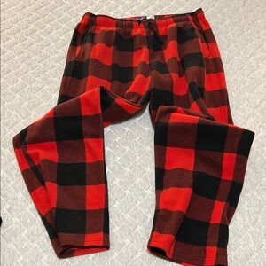Cozy Red and Black Plaid Kids Pajamas
